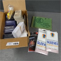Lot of Coin & Card Supplies