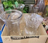 6 PC GLASS VASES, OTHER #3
