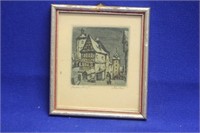 Vintage Willi Foerster Kleingraphik Print