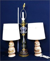 3 piece lamp lot, all as is