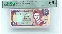 Bermuda $5,1997 Pick#41d PMG 66,Qn.Elizabeth.B1DZ