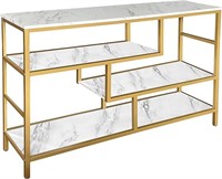 AT-VALY Console Table 4-Tier Storage Shelves Entry
