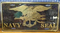 Navy SEAL USA-made license plate tag