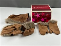 American Girl Kaya Moccasins mittens and hood