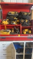 Large Frontier Tool Box With Dewalt Power Tools