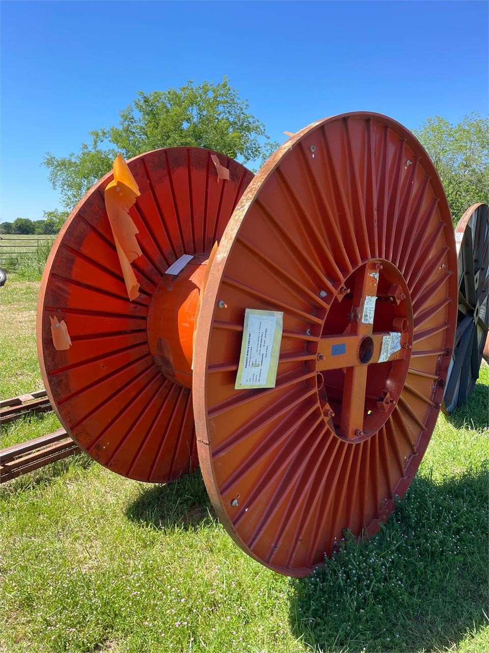 Large Metal Spool - 7' Dia. 4' W - for wire/cable