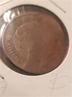 Canada  Large 1 cent 1859 Queen Victoria,CB8S