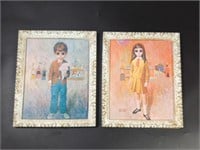 Mid Century "Big Eyes at the Fairgrounds" By