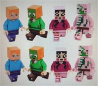 Lego style blocks 8 character Minecraft set