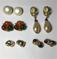 Vintage Retro Earrings Mix Lot Collectible