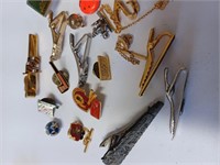Lot of Various Pins & Tie Bars to Include Train