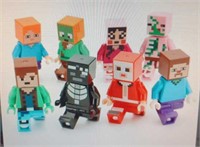 Lego style building block set eight character
