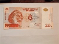 Congo 20 Francs 1997 REPLACEMENT.CR1