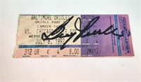 Boog Powell Orioles Signed Ticket 1992 Chicao