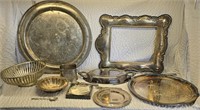 All Silver Plated Dishes/Bowls/Pic Frame