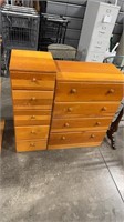 4-DRAWER & 5-DRAWER WOOD CHEST OF DRAWERS