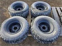 (4) 25x10-12 ATV Tires And Rims