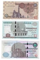 Egypt 1,5&10 Pounds REPLACEMENT*STAR Notes*.FN69