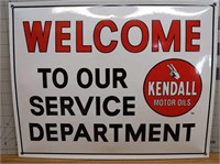 Kendall motor oil enamel sign 16x13"