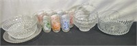 Pressed Glass Bowls And Old Timey Song Cups
