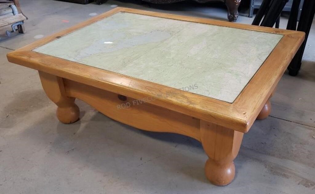 Coffee Table w/ Map Insert