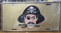 Pirate vanity license plate USA made