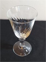 Optical Swirl Bright Crystal Sherry Glass