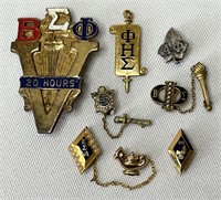 Vintage Fraternal Pins Sorority Fraternity