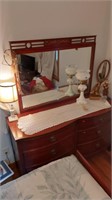 56x34x20in 6 drawer dresser/mirror
