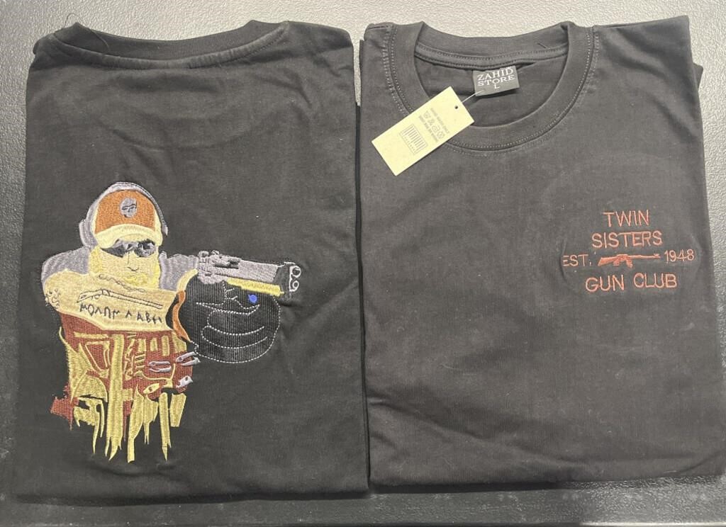Two Gun Club T-Shirts; Size L
