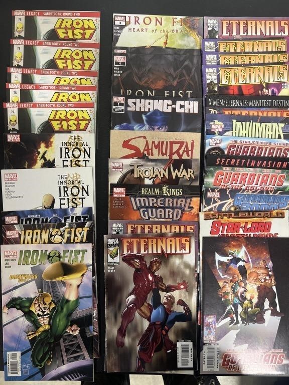 31x Marvel Comics Iron Fist, Eternals, & More