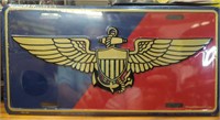 Navy aviator USA made vanity license plate