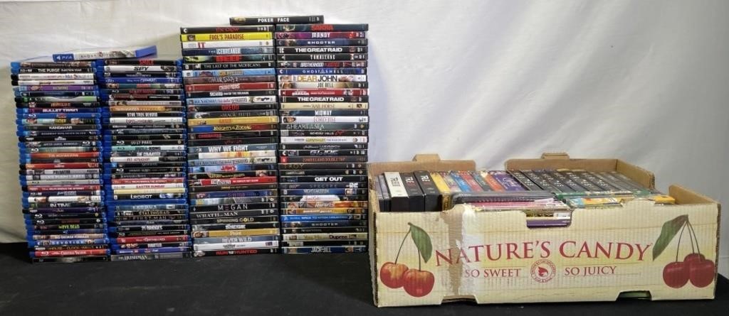 Large Collection Of DVDs and BluRay Movies
