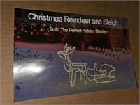 LOT OF 5- Foeers Christmas Reinder with Sleigh