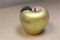 Iridesent glass apple