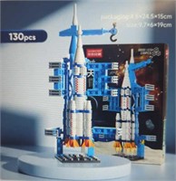 Lego style building block set 130 piece lunar