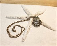 Vintage Norman De Luxe Watch Pendant Necklace