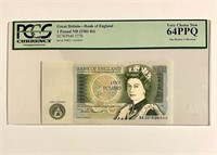 Great Britain 1 Pound PCGS 64 PPQ ND(1981-84).GB13