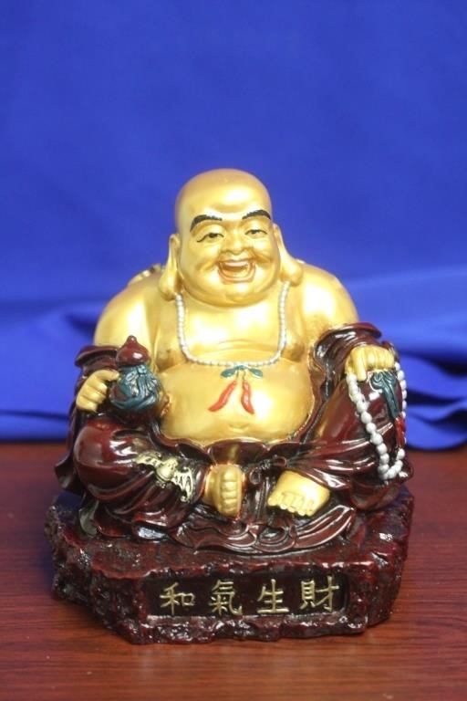 A Golden Resin Buddha
