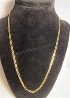 925 Gold Tone Necklace 20 inch