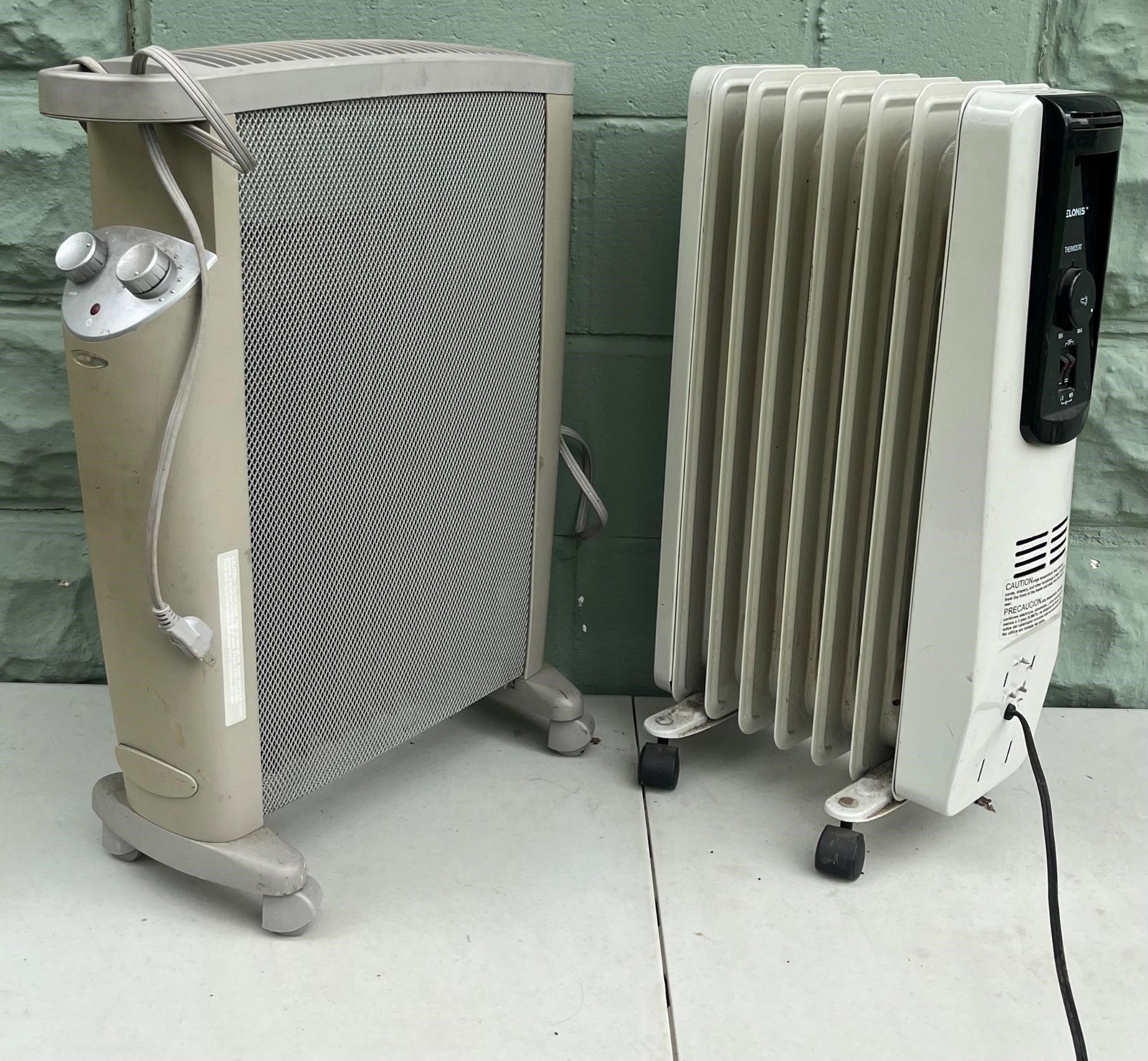 2 ELECTRIC SPACE HEATERS