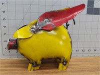 Metal flying pig
