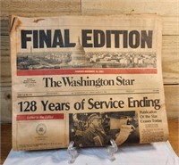 Washington Star Final Edition Aug 1981