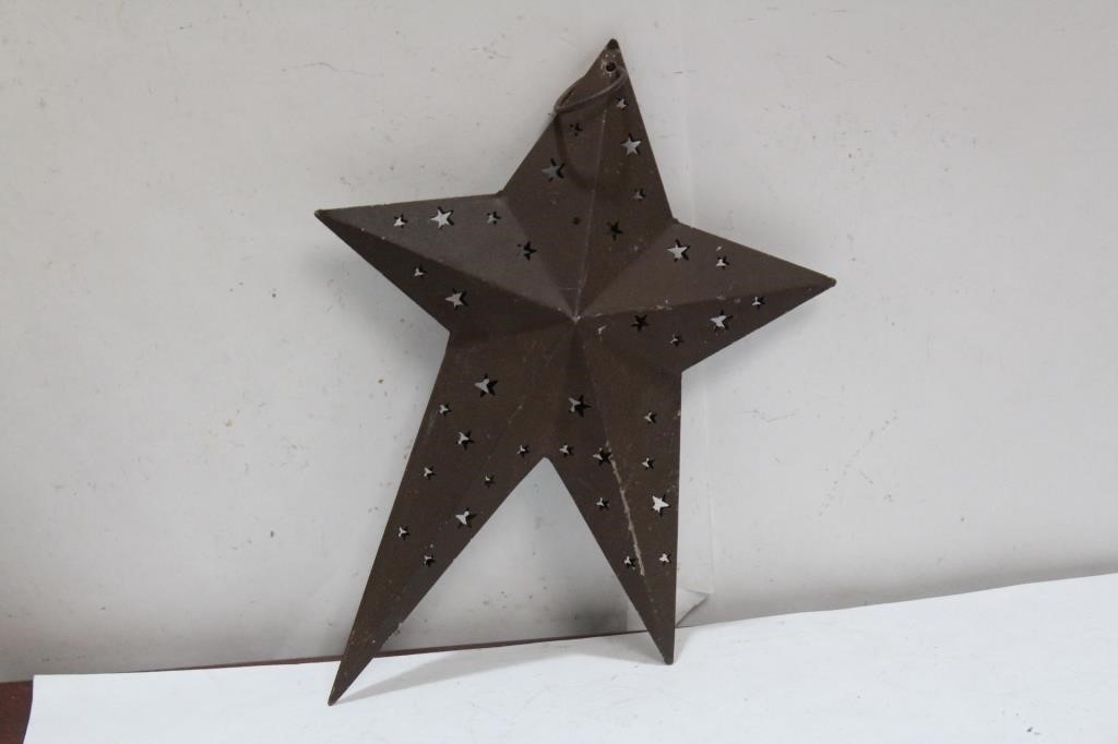 A Hanging Metal Star Ornament