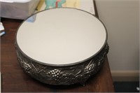 A Footed Mirror Tray