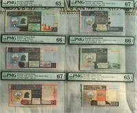 Kuwait set of 6 notes 1994  , All Same SN 38
