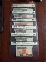 Kuwait set of 6 notes 1994  , All Same SN 99