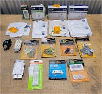 Lot of Electical Outlets, Wall Plates &