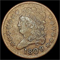 1809 Classic Head Half Cent LIGHTLY CIRCULATED