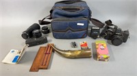 Minolta X-74 Camera with Accessories and Bag